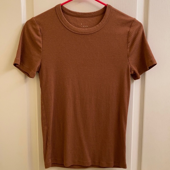 Tops | A New Day Ribbed Tshirt | Poshmark